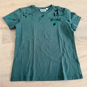 Moschino Kids Logo Paint Splatter Tee Size 10